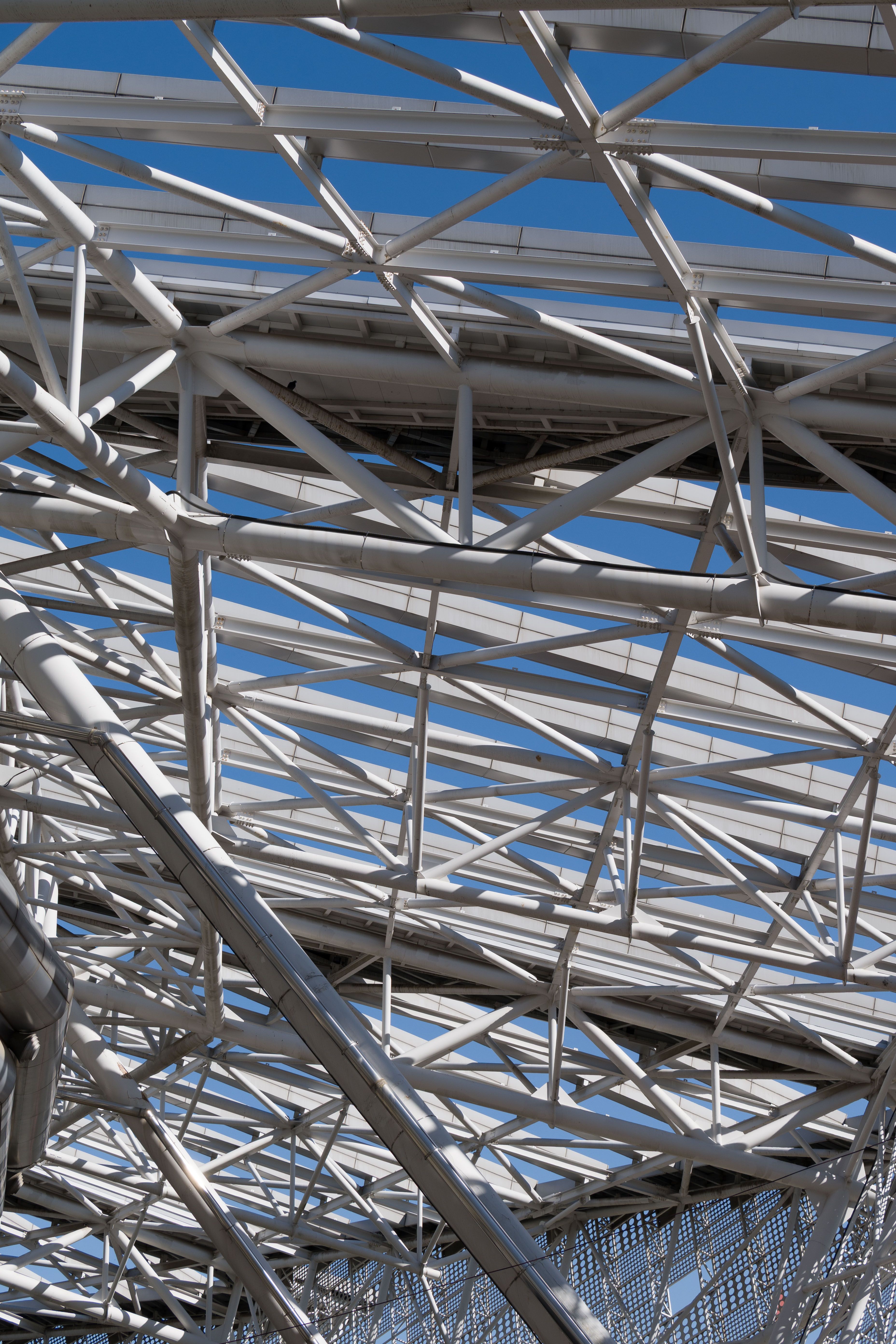 Structural steel fabrication yard